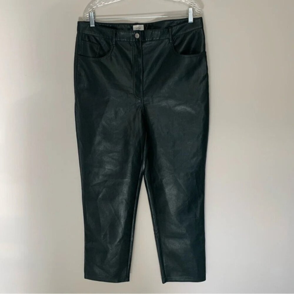 Wilfred The Melina Pant High-waisted Vegan Leather pants Black 16